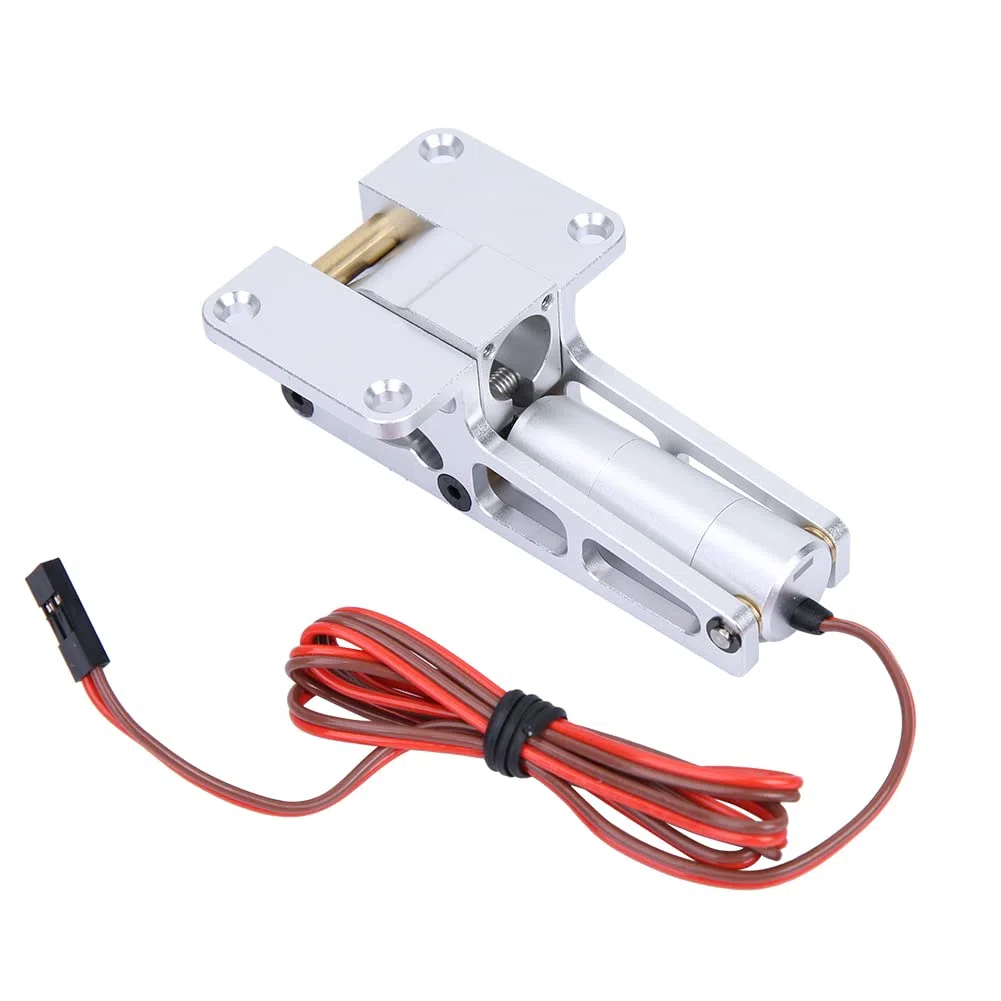 Jiawu Tren de Aterrizaje Retráctil, Tren de Aterrizaje Retráctil Eléctrico de Alta Precisión de par de 12 Kg, Controlador de RC de Aleación con Control Automático de Puerta para Aviones de hasta 12