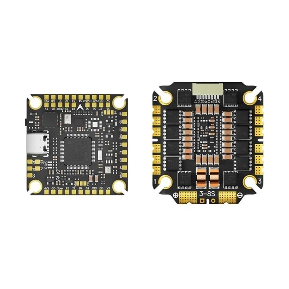 Advanced F465 - Torre de vuelo de control de vuelo con corriente de 65Ax4 y chip principal STM32F405, ajuste optimizado para drones FPV 0XLA
