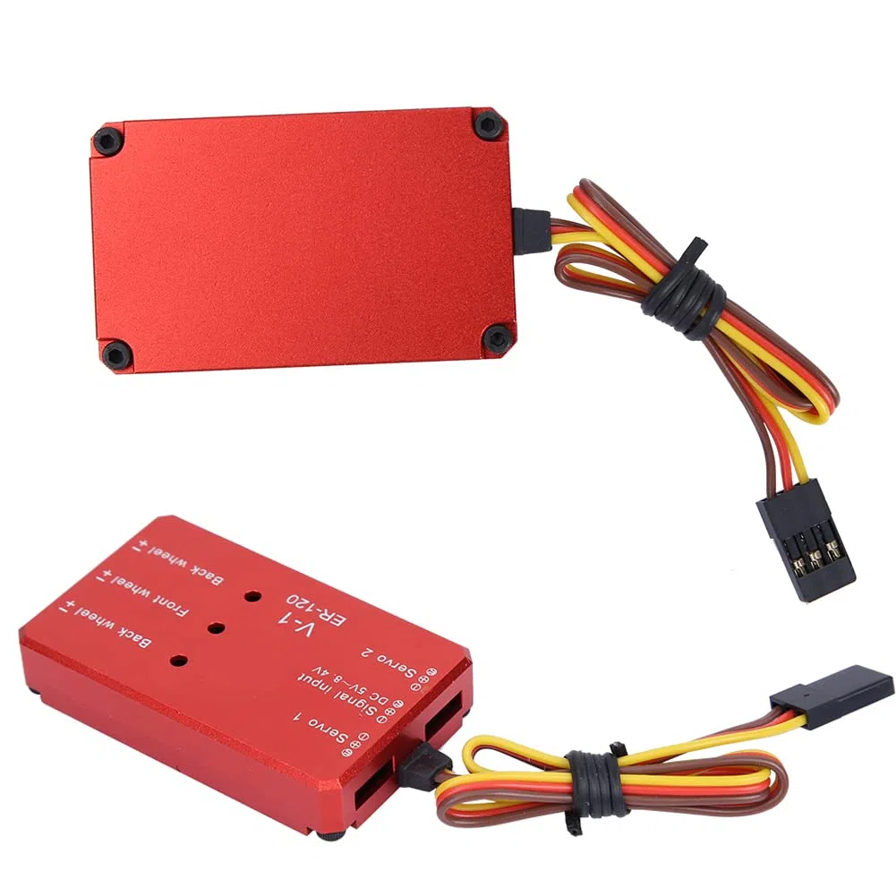Jiawu Tren de Aterrizaje Retráctil, Tren de Aterrizaje Retráctil Eléctrico de Alta Precisión de par de 12 Kg, Controlador de RC de Aleación con Control Automático de Puerta para Aviones de hasta 12