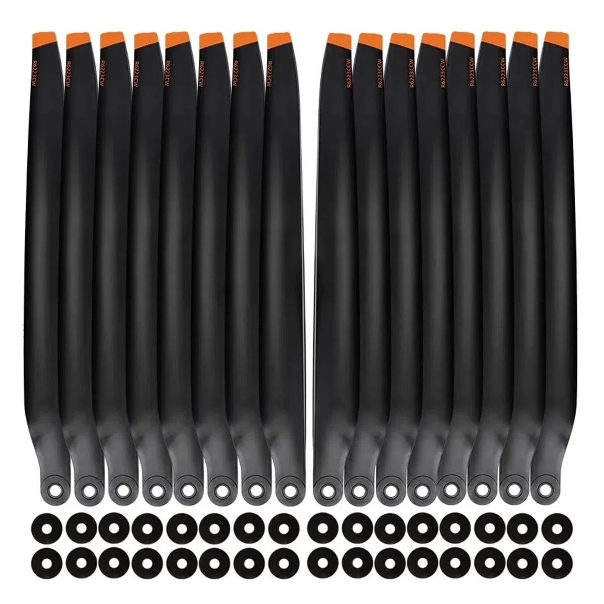 Hélices de fibra de carbono for drones T70/T70P/T100 6223, cuchillas de pulverización de cultivos de grado industrial, compatibles con DJI(T100 16PCS)