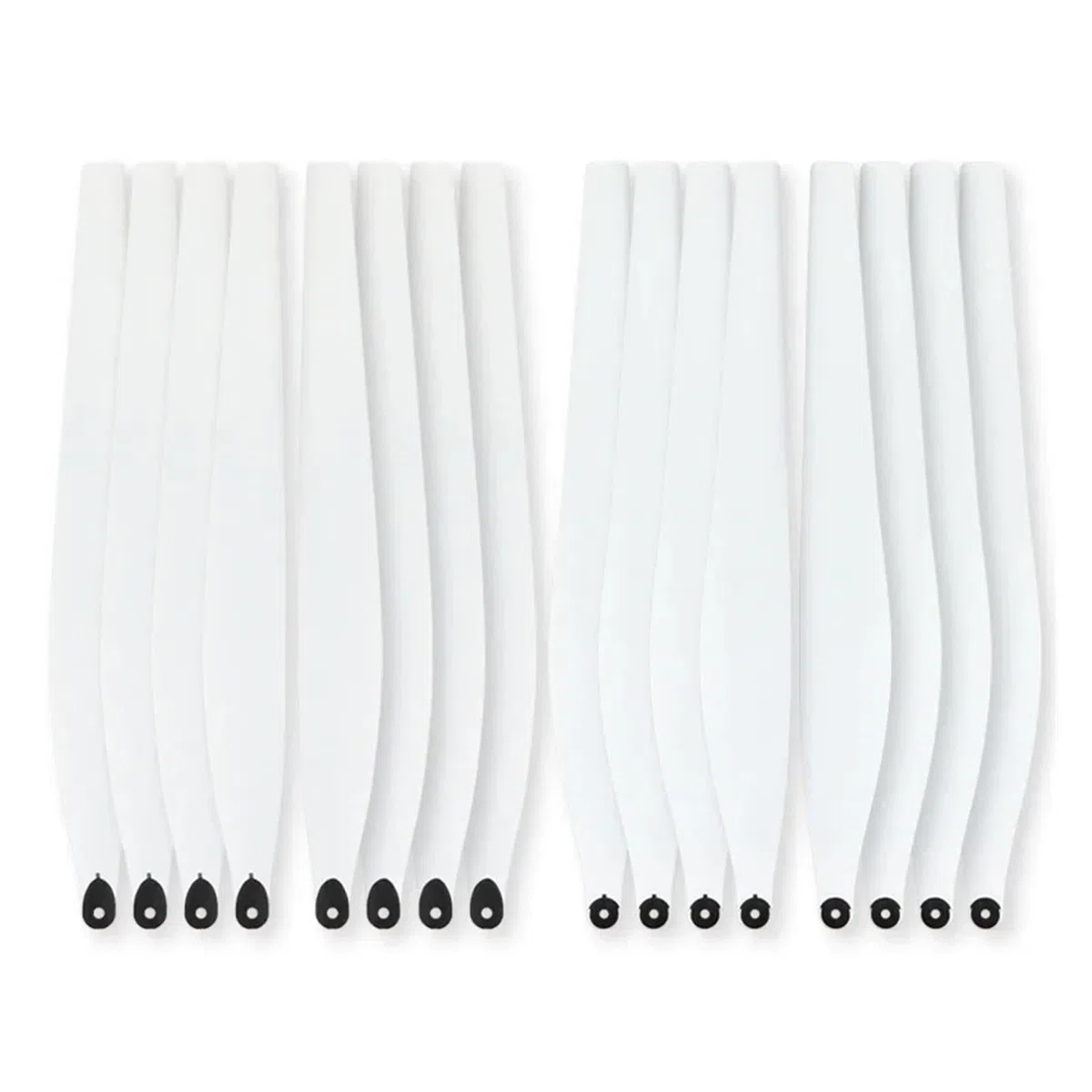 Hélices de nailon de carbono blancas (16 unidades, CW/CCW) for drones agrícolas de la serie T40/T50, plegables.